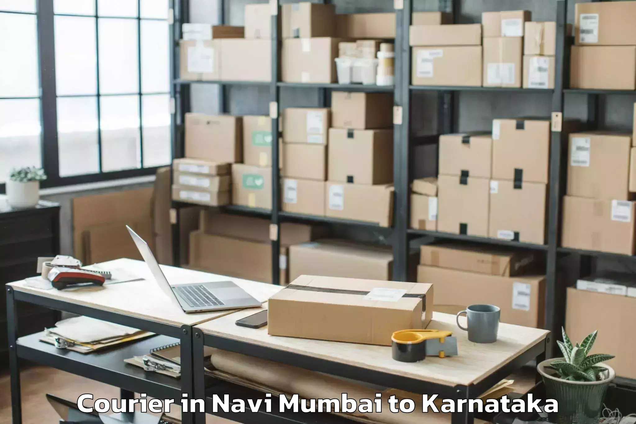 Get Navi Mumbai to Hosanagara Courier